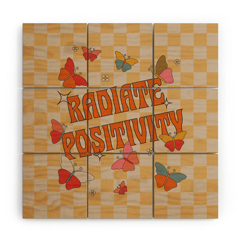 Showmemars Radiate Positivity Butterflies Wood Wall Mural