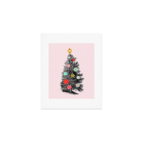 Showmemars Retro Christmas tree no2 Art Print