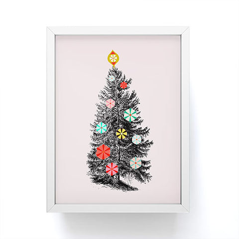 Showmemars Retro Christmas tree no2 Framed Mini Art Print