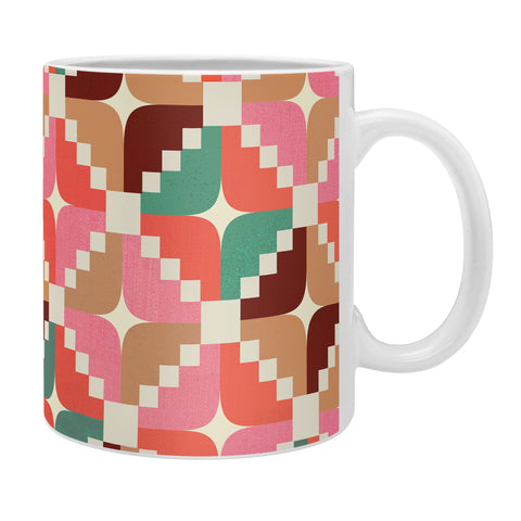 Showmemars Winter Retro Quilt Pattern Coffee Mug