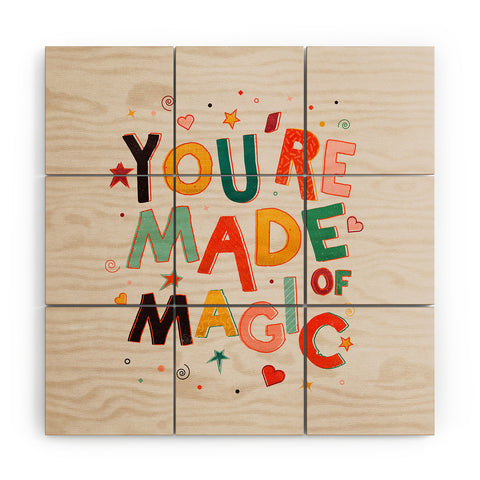 Showmemars You Are Made Of Magic colorful Wood Wall Mural
