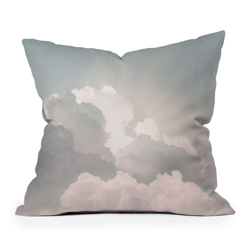Sisi and Seb Clouds And Sun Rays Outdoor Throw Pillow