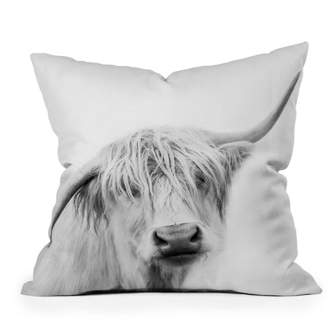 Sisi and Seb Hey Cow Outdoor Throw Pillow