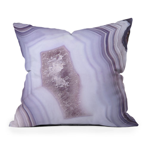 Sisi and Seb Purple Gem Outdoor Throw Pillow