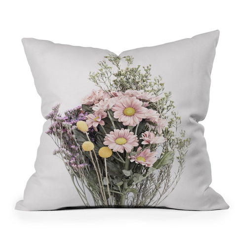 Sisi and Seb Wildflower Bouquet Outdoor Throw Pillow