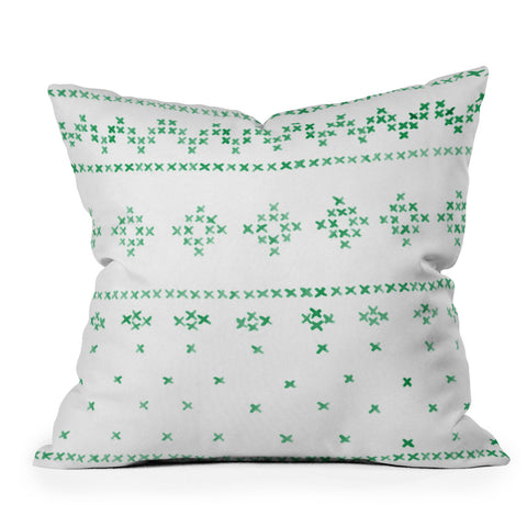Social Proper Holiday Sweater Outdoor Throw Pillow