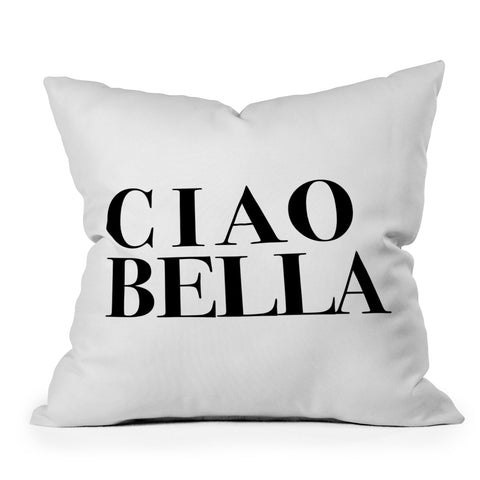 socoart Ciao Bella Outdoor Throw Pillow