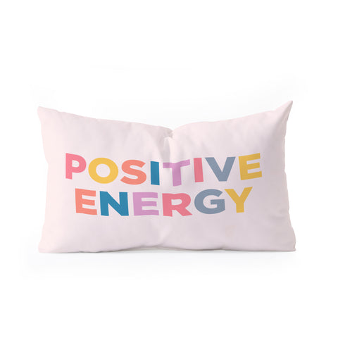 socoart positive energy I Oblong Throw Pillow