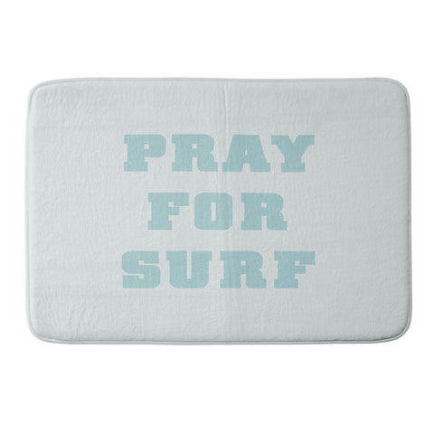 socoart Pray For Surf I Memory Foam Bath Mat