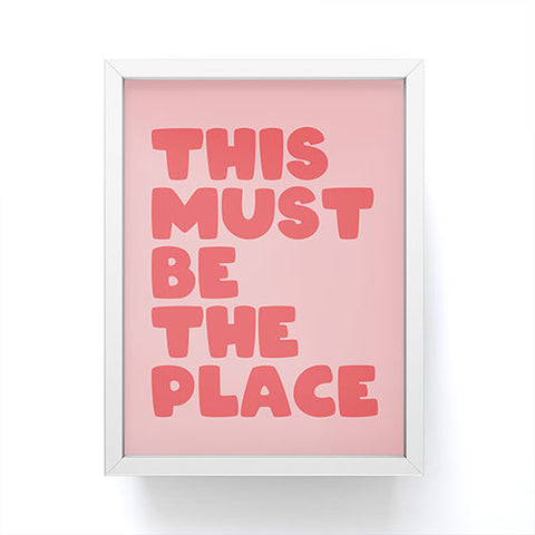 socoart This Must Be The Place II Framed Mini Art Print