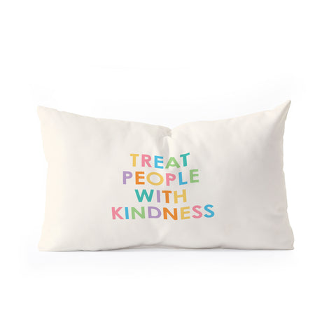 socoart Treat People With Kindness III Oblong Throw Pillow