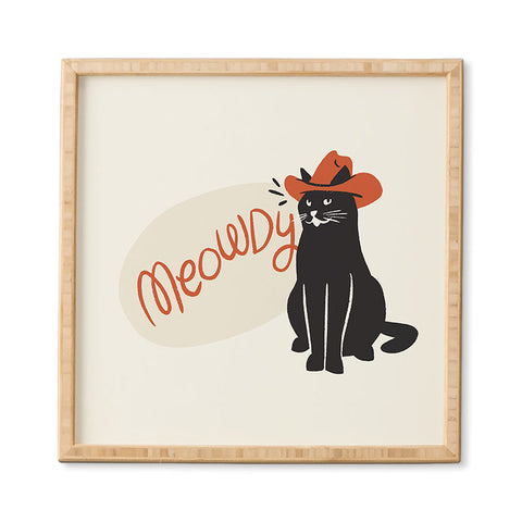 Sombrero Inc Meowdy Framed Wall Art