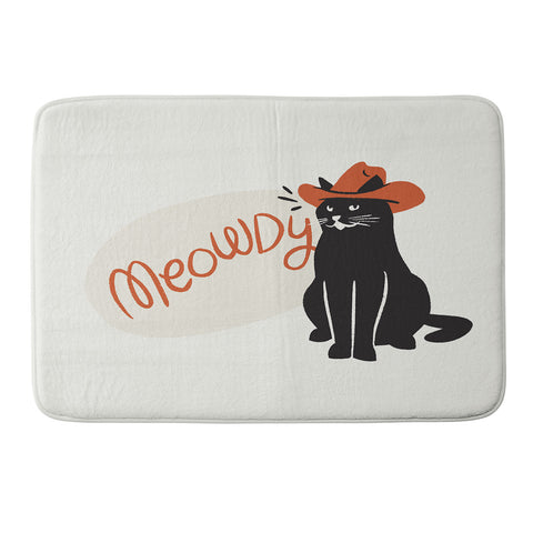 Sombrero Inc Meowdy Memory Foam Bath Mat