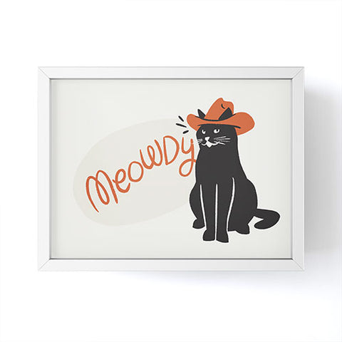 Sombrero Inc Meowdy Framed Mini Art Print