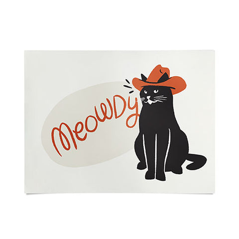 Sombrero Inc Meowdy Poster