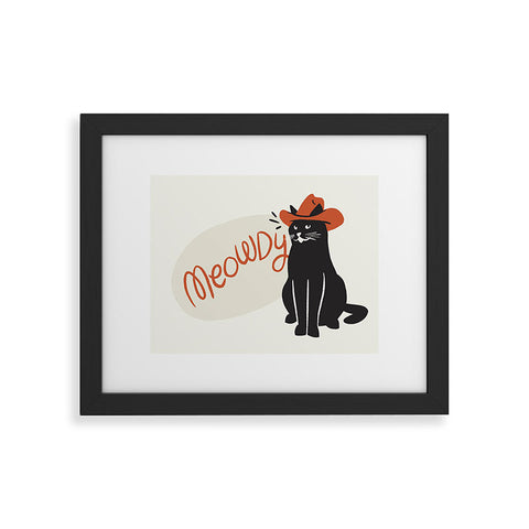 Sombrero Inc Meowdy Framed Art Print