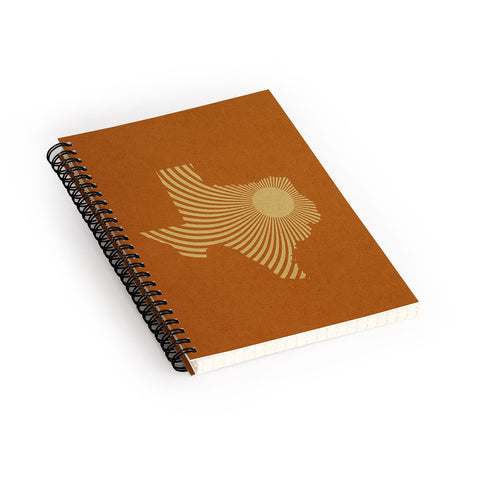 Sombrero Inc Texas Sun Spiral Notebook