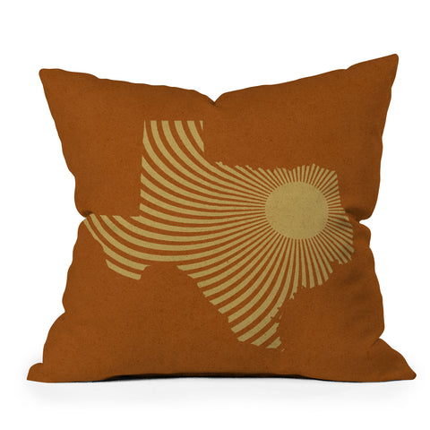 Sombrero Inc Texas Sun Outdoor Throw Pillow