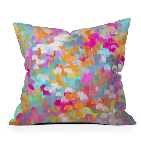 Stephanie Corfee Candy Necklace Outdoor Throw Pillow