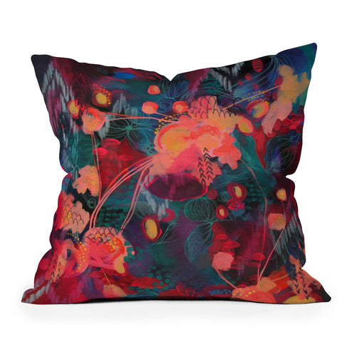 Stephanie Corfee We Are All Connected Outdoor Throw Pillow