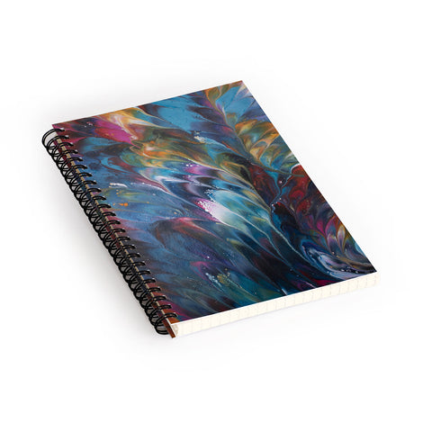 Studio K Originals Multi Feather Splash Spiral Notebook