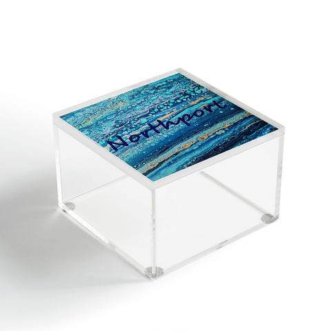 Studio K Originals Northport Blue Bubbles Acrylic Box
