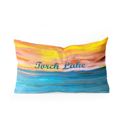 Studio K Originals Torch Lake Sunset Dream II Oblong Throw Pillow