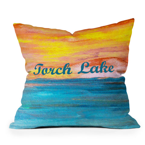 Studio K Originals Torch Lake Sunset Dream II Outdoor Throw Pillow