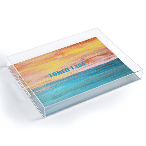 Studio K Originals Torch Lake Sunset Acrylic Tray