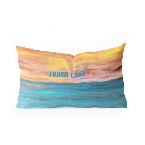 Studio K Originals Torch Lake Sunset Oblong Throw Pillow