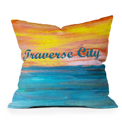 Studio K Originals Traverse City Sunset Dream Outdoor Throw Pillow