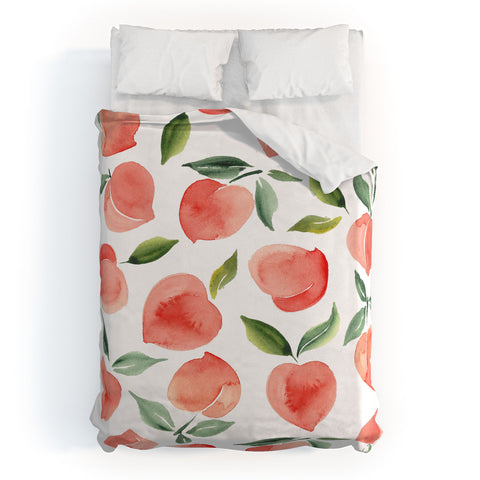 Summer Sun Home Art peaches 1 Duvet Cover