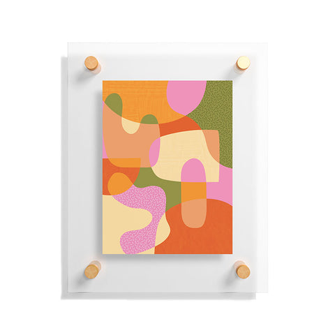 Sundry Society Bright Color Block Shapes Floating Acrylic Print