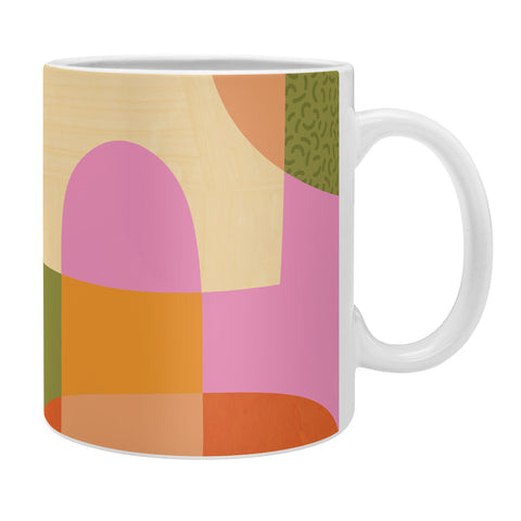 Sundry Society Bright Color Block Shapes Coffee Mug