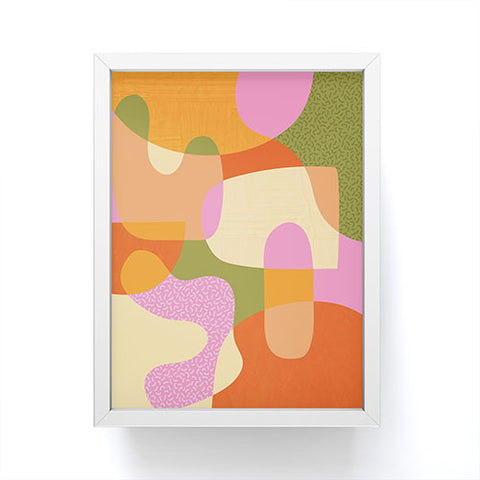 Sundry Society Bright Color Block Shapes Framed Mini Art Print