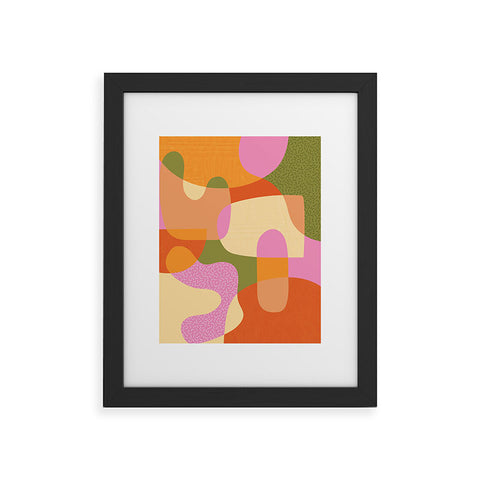 Sundry Society Bright Color Block Shapes Framed Art Print