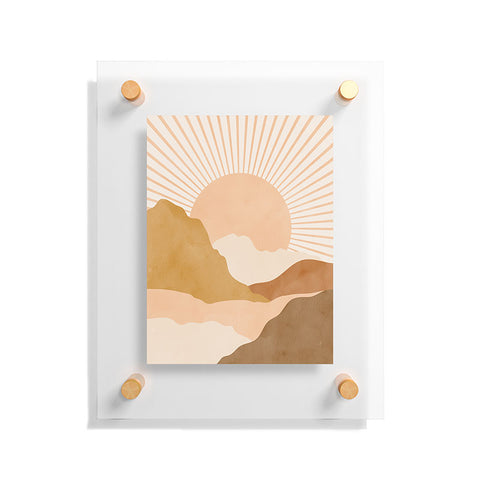 Sundry Society Warm Color Hills Floating Acrylic Print