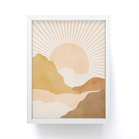 Sundry Society Warm Color Hills Framed Mini Art Print