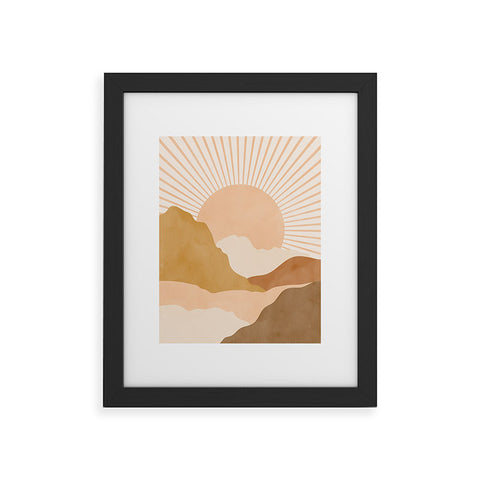 Sundry Society Warm Color Hills Framed Art Print