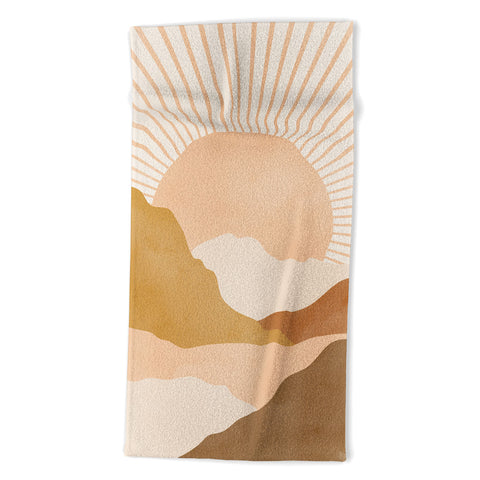 Sundry Society Warm Color Hills Beach Towel