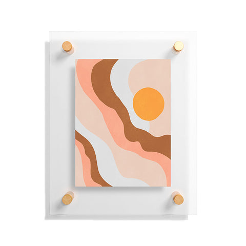 SunshineCanteen antelope canyon orange waves Floating Acrylic Print