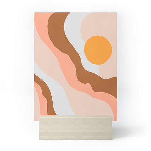 SunshineCanteen antelope canyon orange waves Mini Art Print