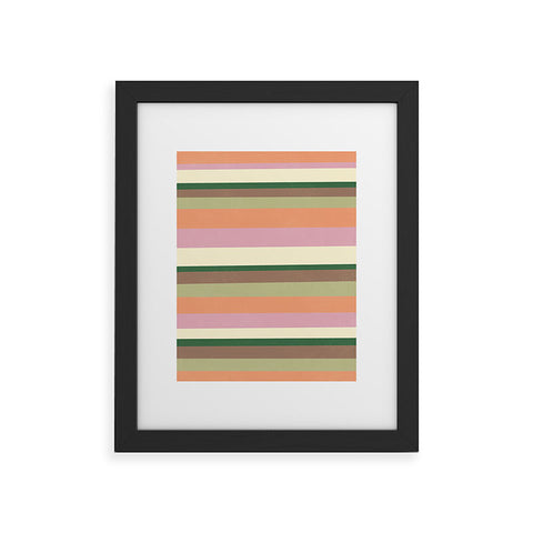 SunshineCanteen desert oasis stripes Framed Art Print