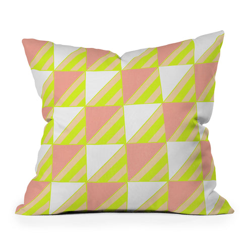 SunshineCanteen Modern Checkerboard Outdoor Throw Pillow