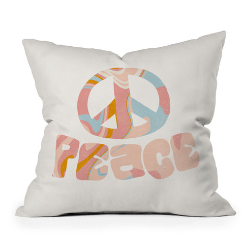 SunshineCanteen peace 3 Outdoor Throw Pillow