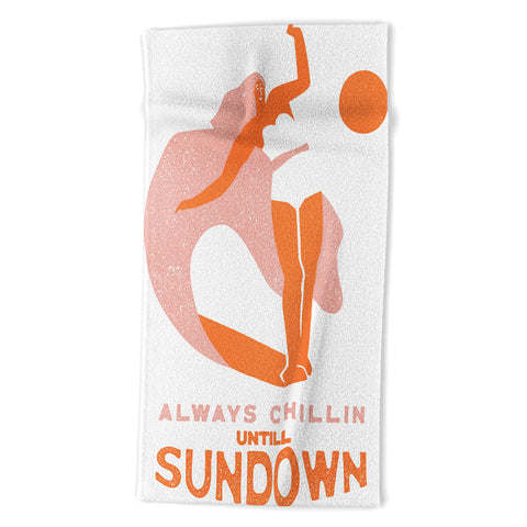 Tasiania Always chillin surfer Beach Towel