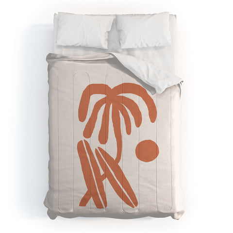Tasiania Palm and surfboards Comforter