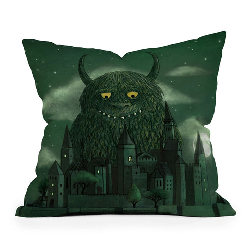 Terry Fan Age Of The Giants Outdoor Throw Pillow