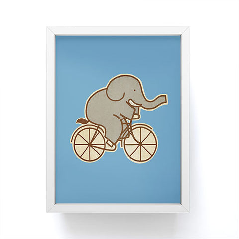 Terry Fan Elephant Cycle Framed Mini Art Print