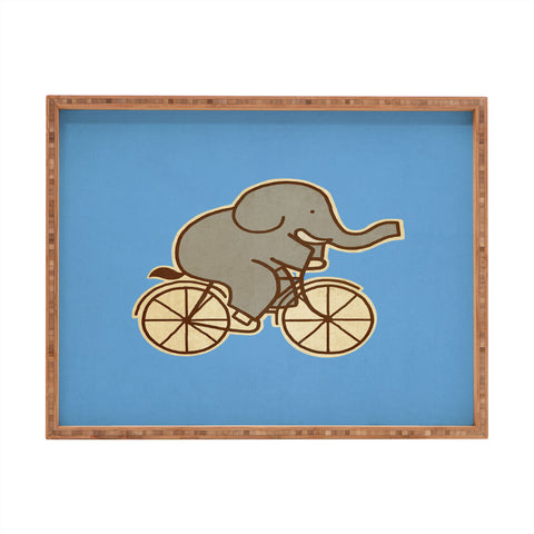 Terry Fan Elephant Cycle Rectangular Tray